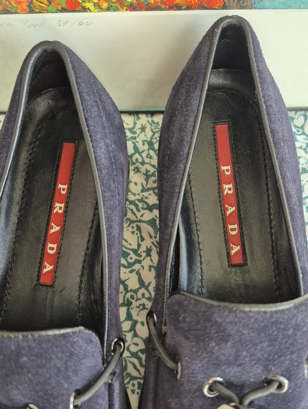 【READ! 】NEW ★AUTHENTIC PRADA suede Shoes - Picture 4 of 15